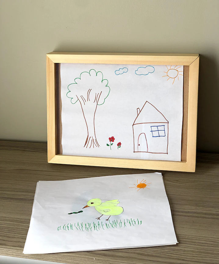 Kids Art Display Frame – Easy Swap Drawing Showcase