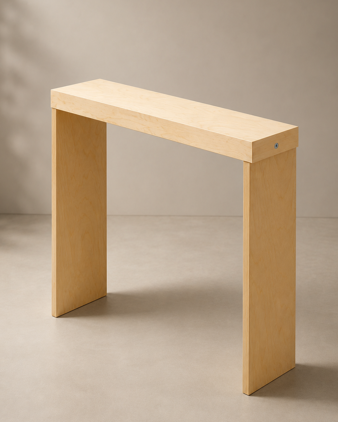 Modern Sofa Console Table with Built-in Power Outlet – Set of 2 Panels (80 cm Each) | Solid Muski Wood