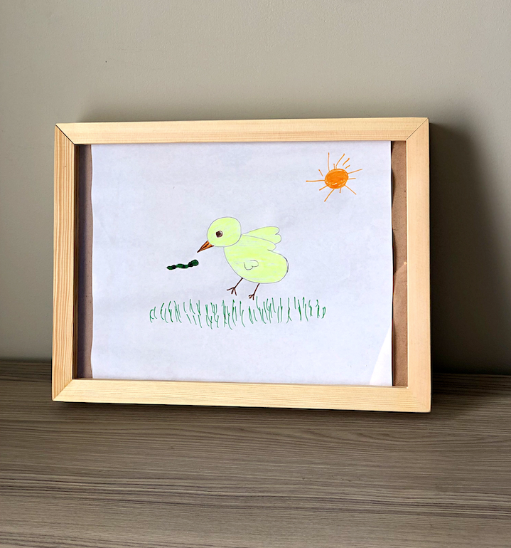 Kids Art Display Frame – Easy Swap Drawing Showcase